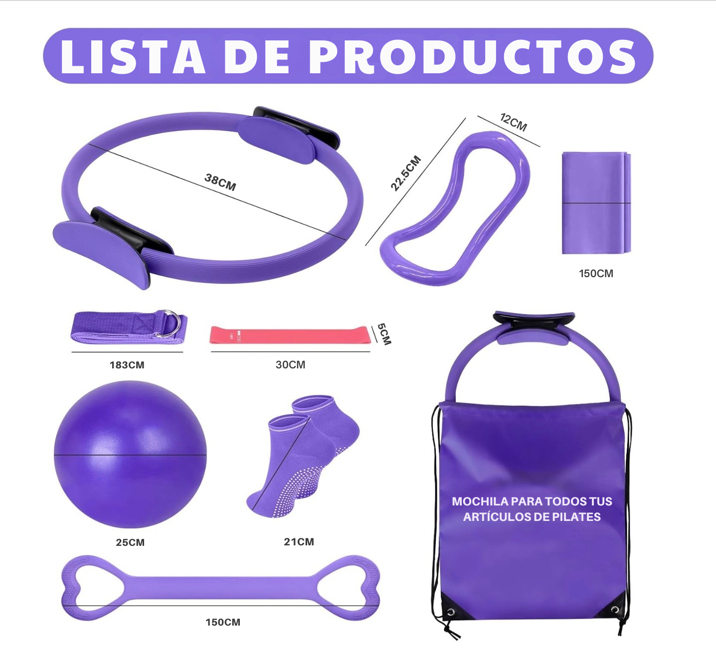 Kit Completo de Pilates Watersy – 13 en 1